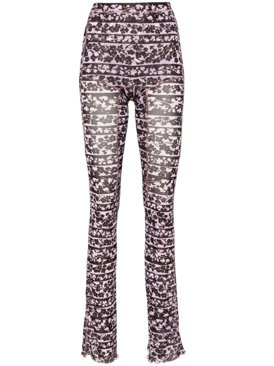 Pink Halcyon Blossom-print Leggings
