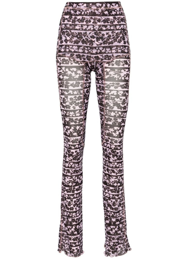 Pink Halcyon Blossom-print Leggings