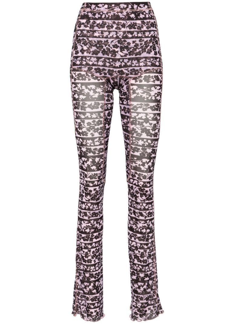 Pink Halcyon Blossom-print Leggings
