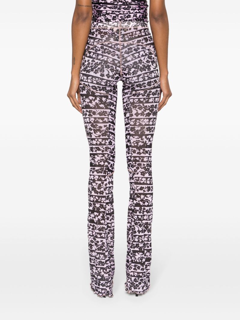 Pink Halcyon Blossom-print Leggings