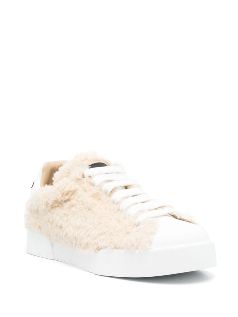 White Portofino Leather Sneakers