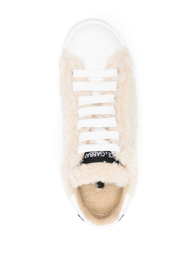 White Portofino Leather Sneakers
