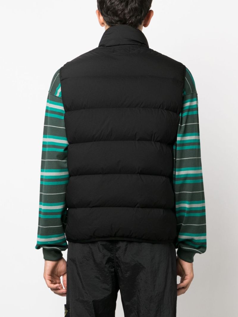 Black Seamless Tunnel Down-tc Gilet