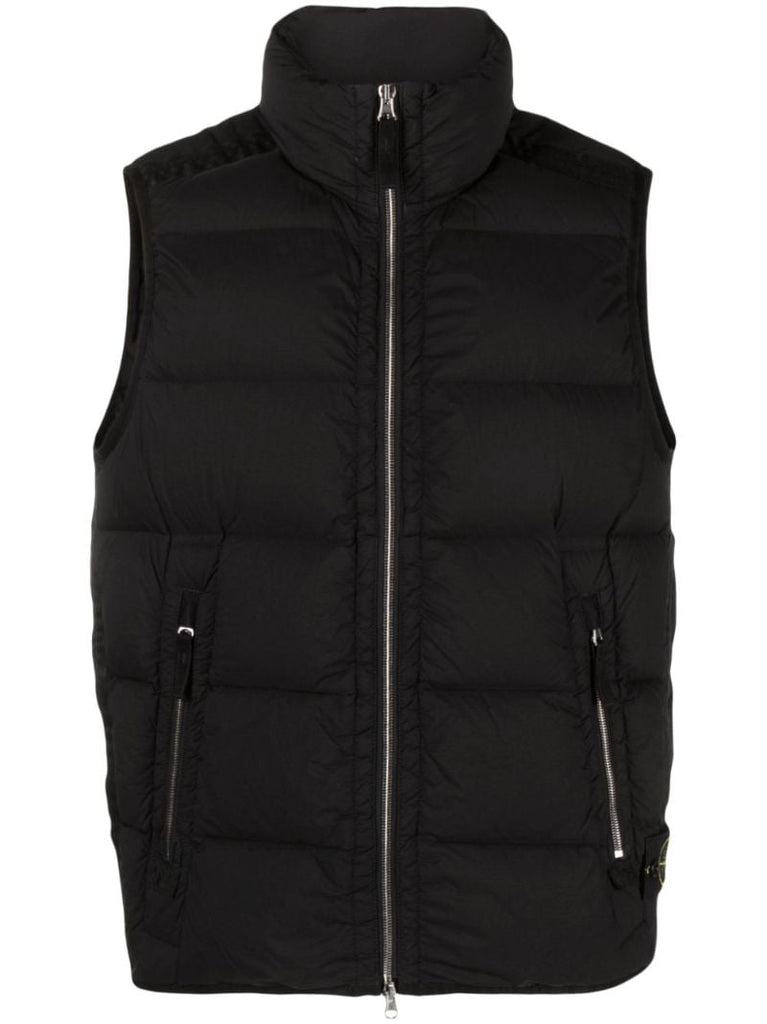 Black Seamless Tunnel Down-tc Gilet
