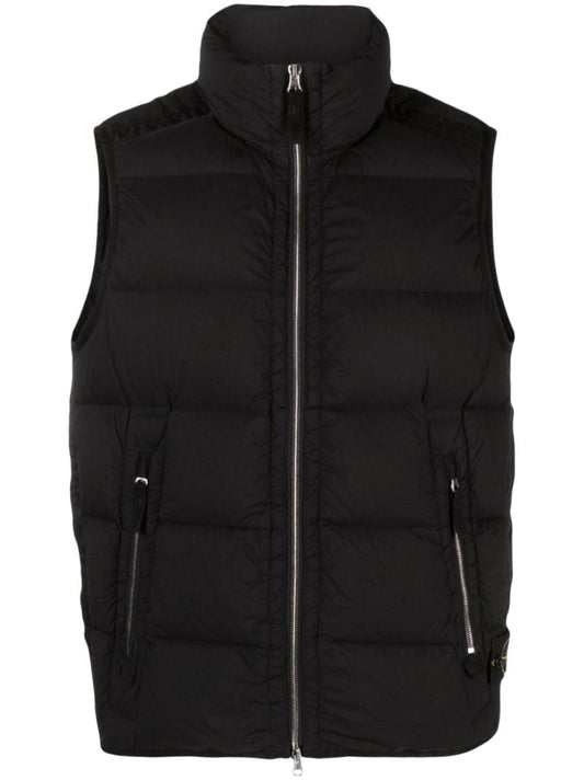 Black Seamless Tunnel Down-tc Gilet