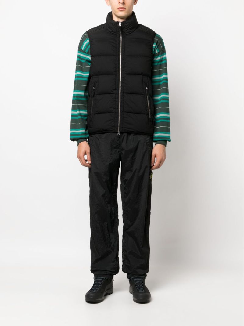 Black Seamless Tunnel Down-tc Gilet