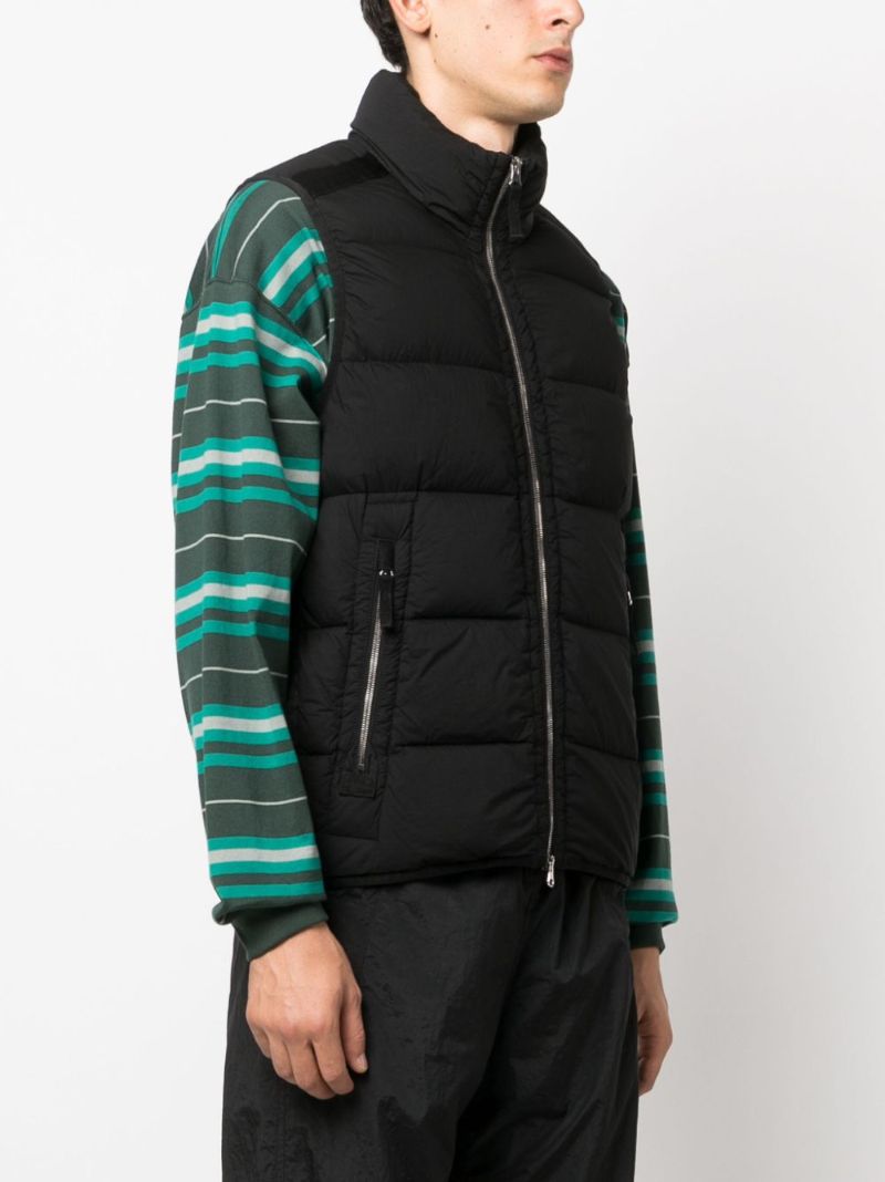 Black Seamless Tunnel Down-tc Gilet