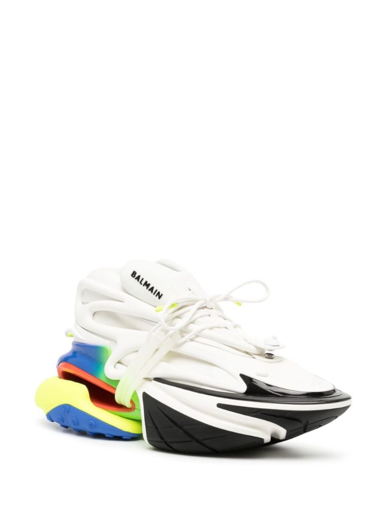 White Unicorn Leather Sneakers