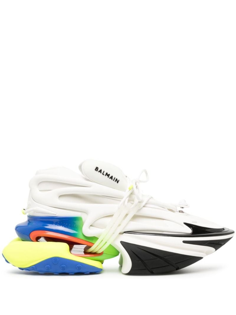 White Unicorn Leather Sneakers