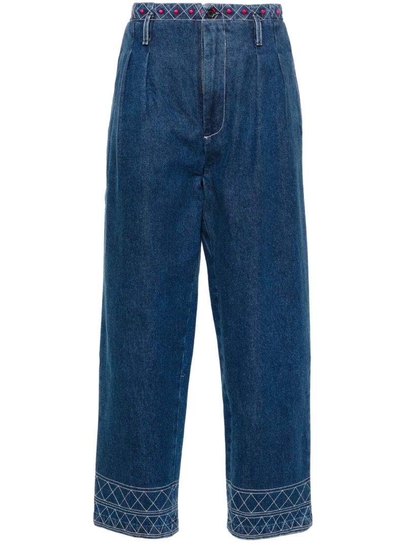 Blue Murray High-rise Straight-leg Jeans