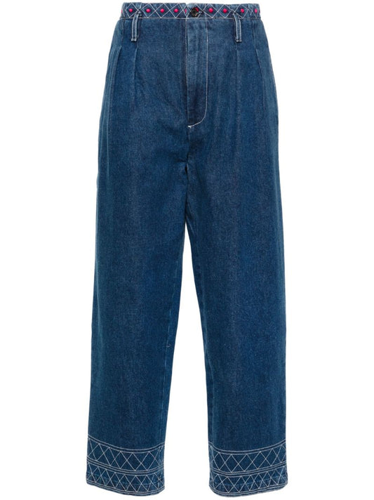 Blue Murray High-rise Straight-leg Jeans