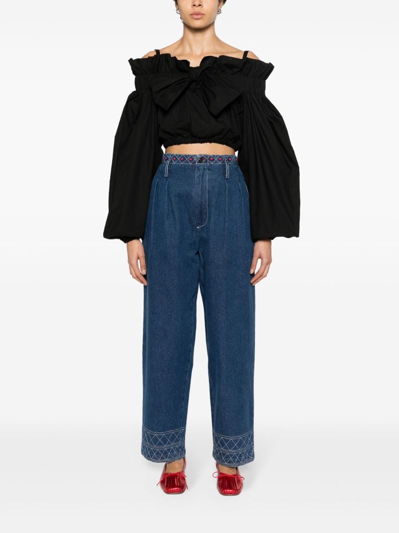 Blue Murray High-rise Straight-leg Jeans