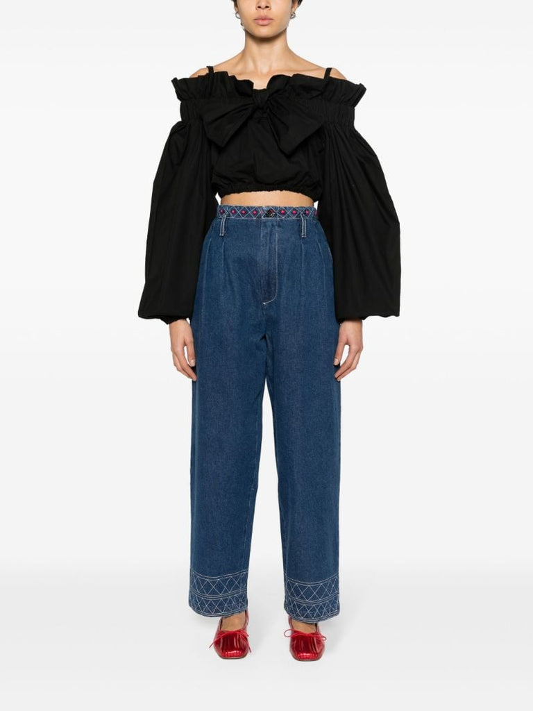 Blue Murray High-rise Straight-leg Jeans