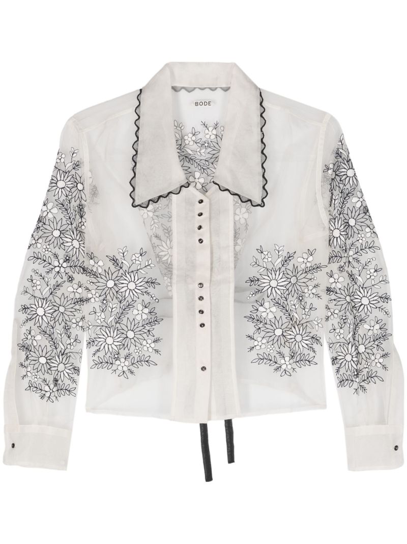White Embroidered Pennyblack Top