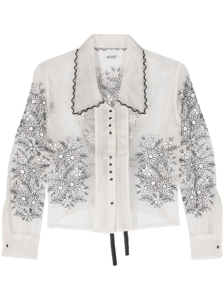 White Embroidered Pennyblack Top