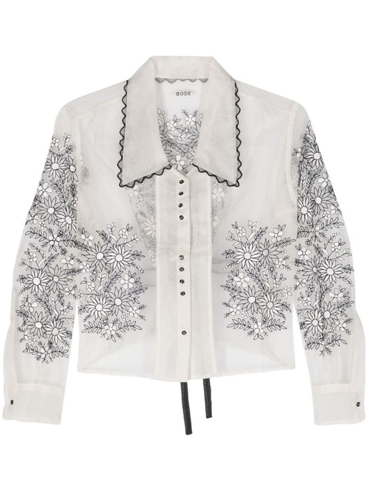 White Embroidered Pennyblack Top