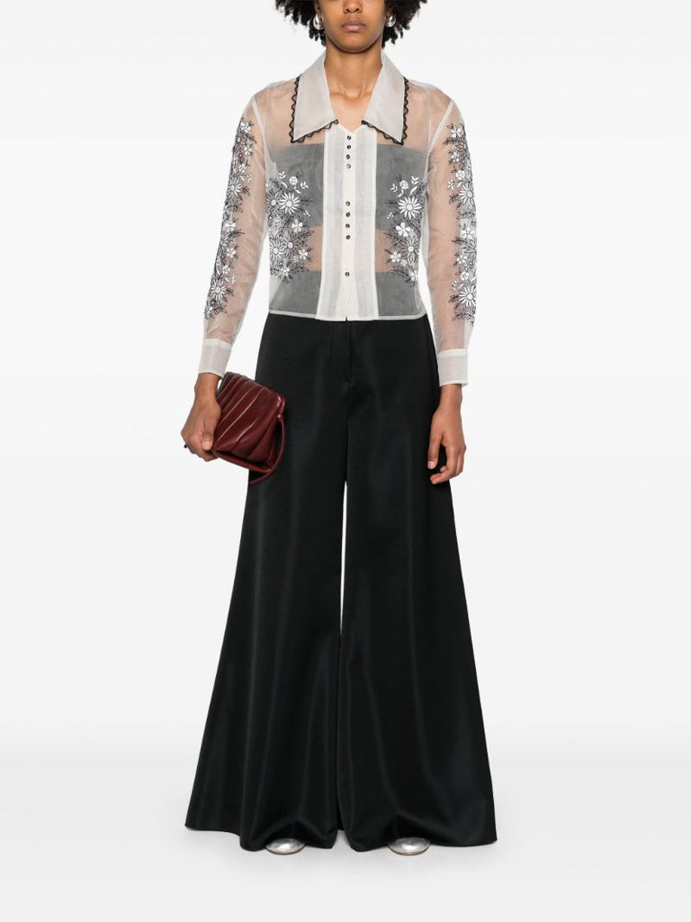 White Embroidered Pennyblack Top