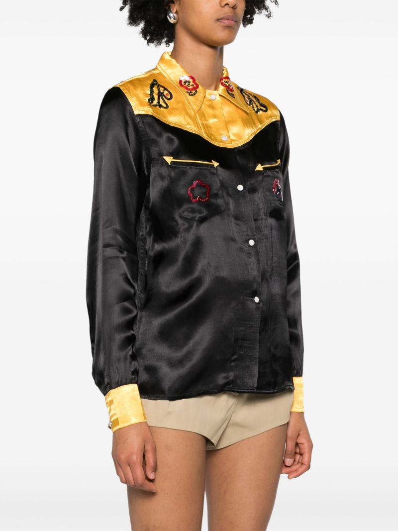 Black Sequin Rodeo Shirt