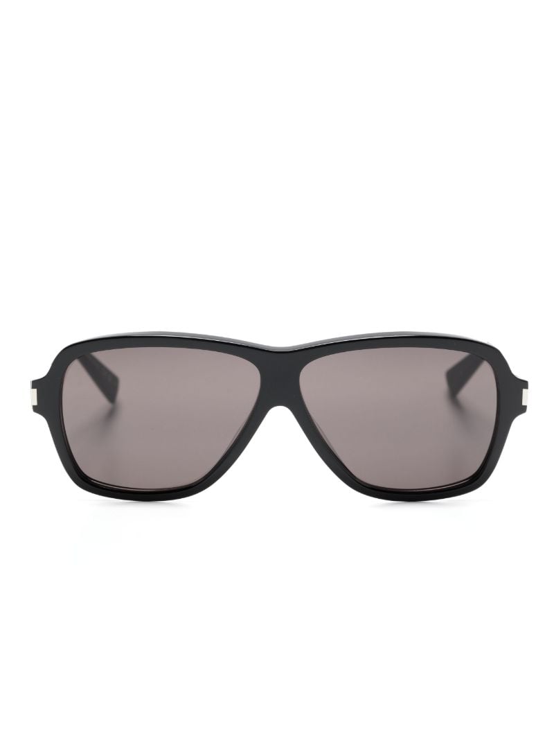 Black Carolyn Pilot-frame Sunglasses