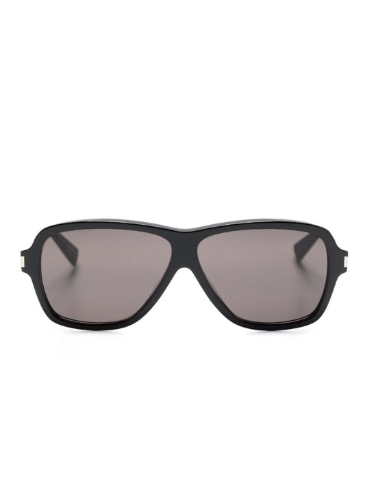 Black Carolyn Pilot-frame Sunglasses