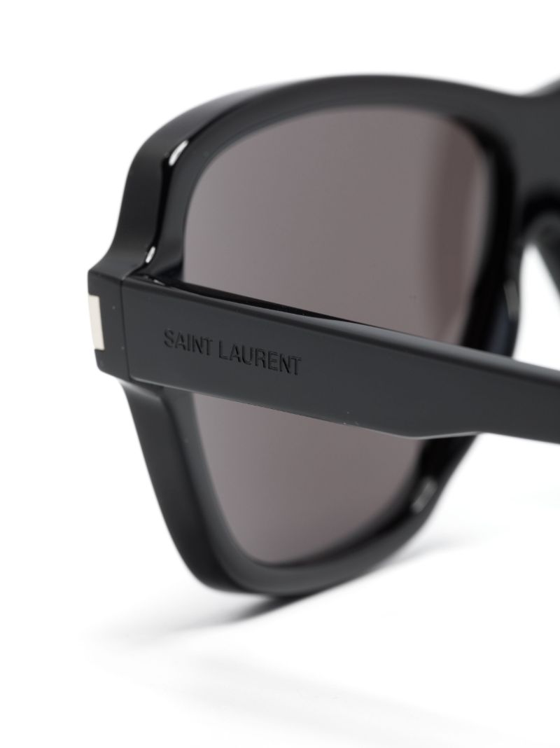 Black Carolyn Pilot-frame Sunglasses
