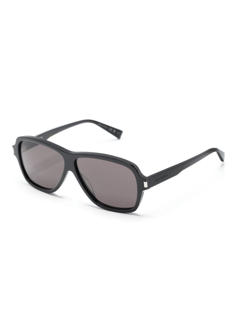 Black Carolyn Pilot-frame Sunglasses