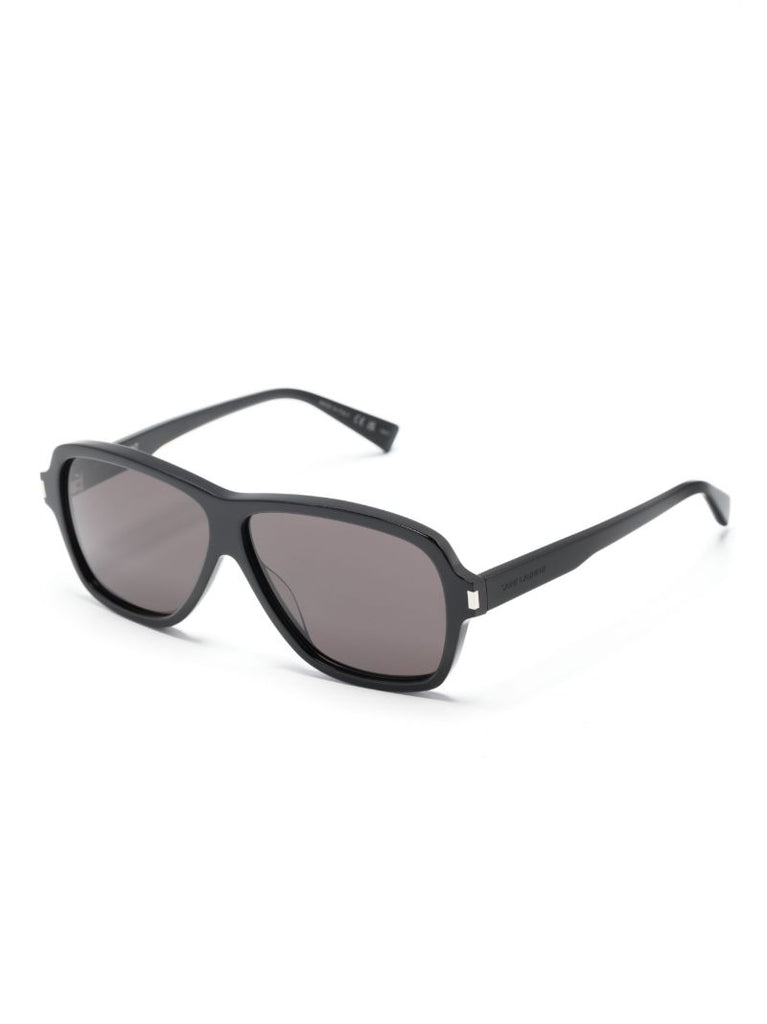 Black Carolyn Pilot-frame Sunglasses