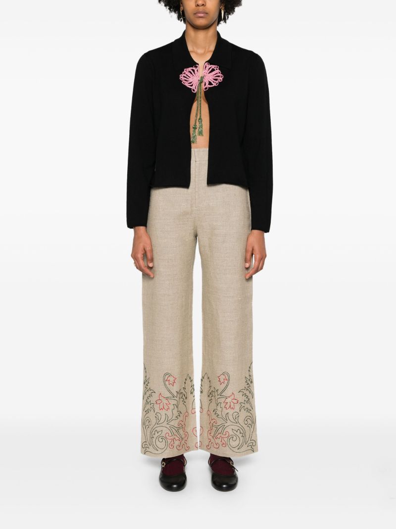 Black Beaded Abilene Cardigan