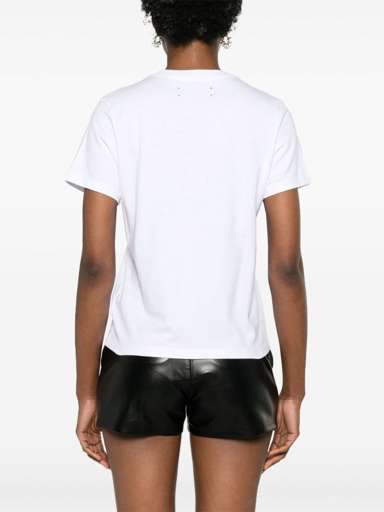 White Logo-print Cotton T-shirt