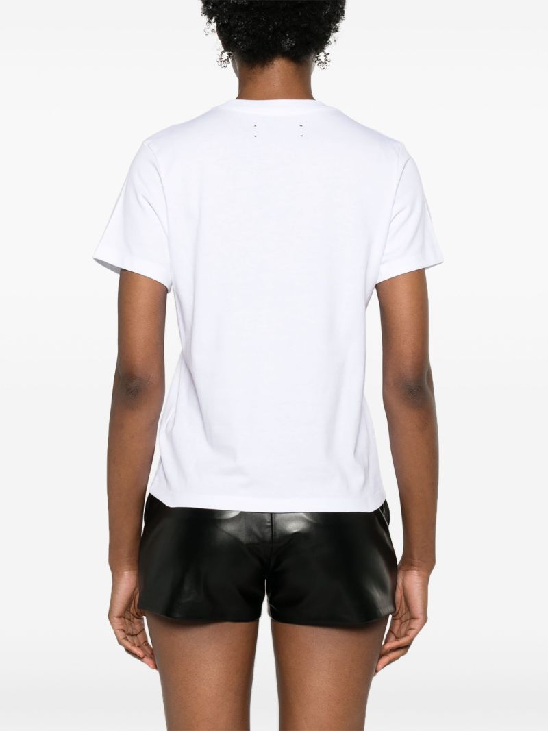 White Logo-print Cotton T-shirt