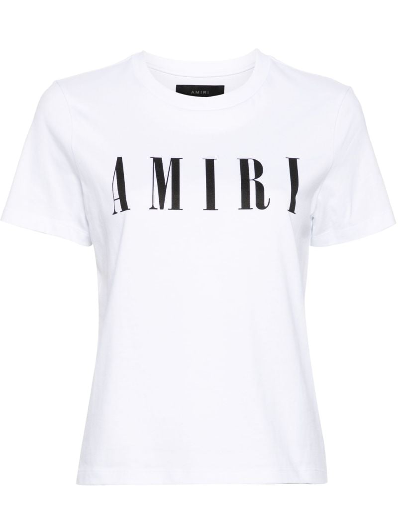 White Logo-print Cotton T-shirt