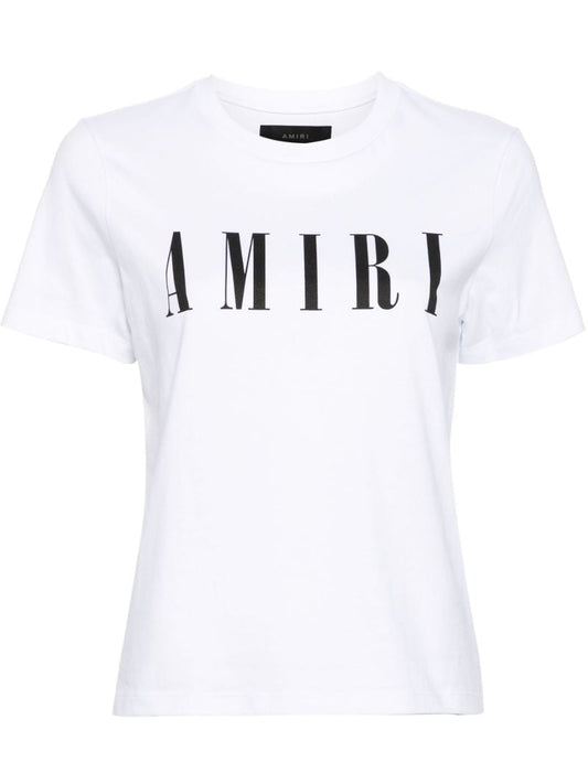 White Logo-print Cotton T-shirt