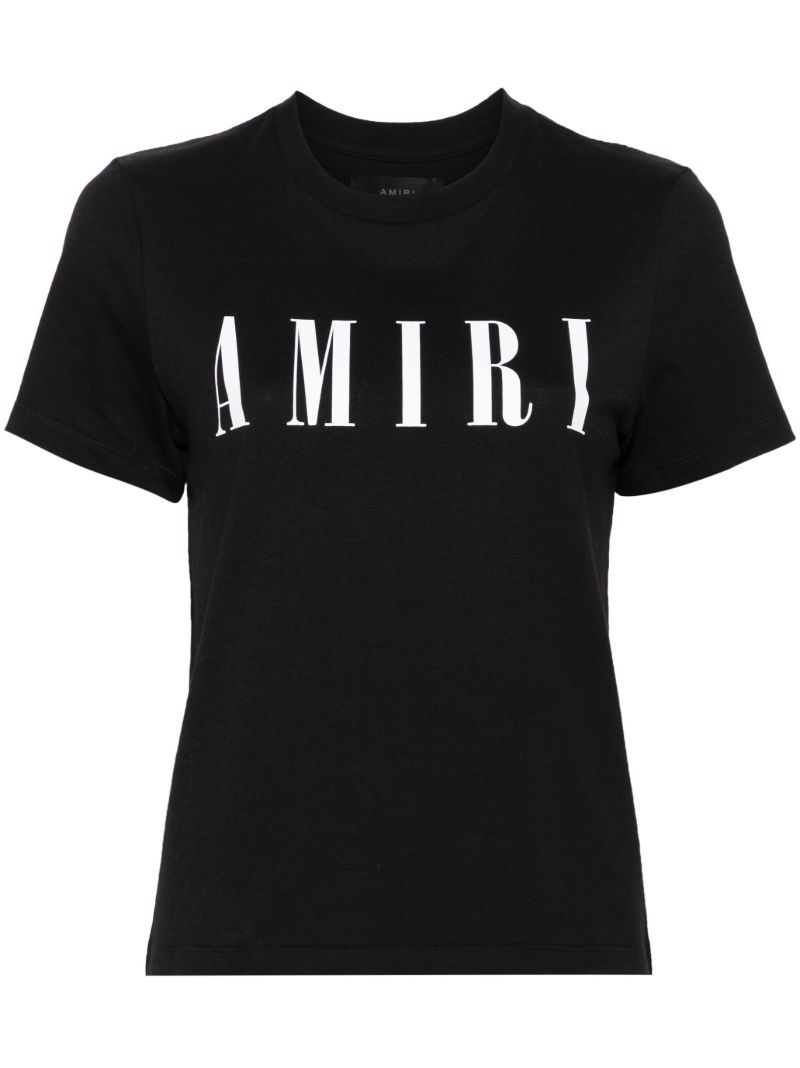 Black Logo-print Cotton T-shirt
