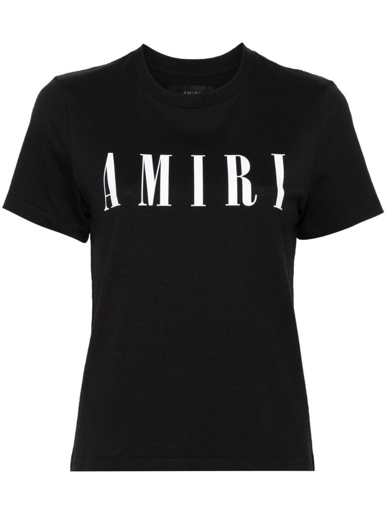 Black Logo-print Cotton T-shirt