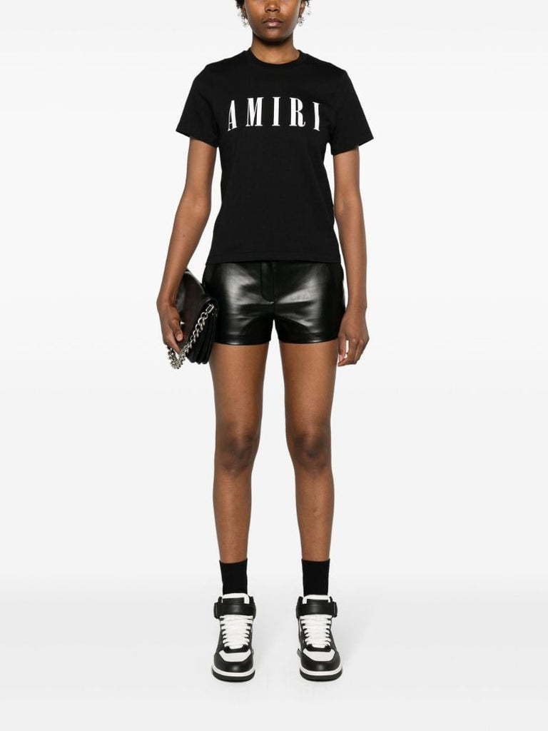 Black Logo-print Cotton T-shirt