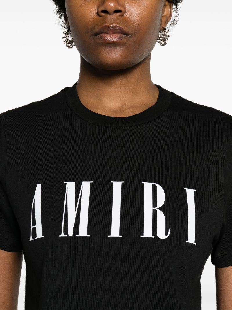 Black Logo-print Cotton T-shirt