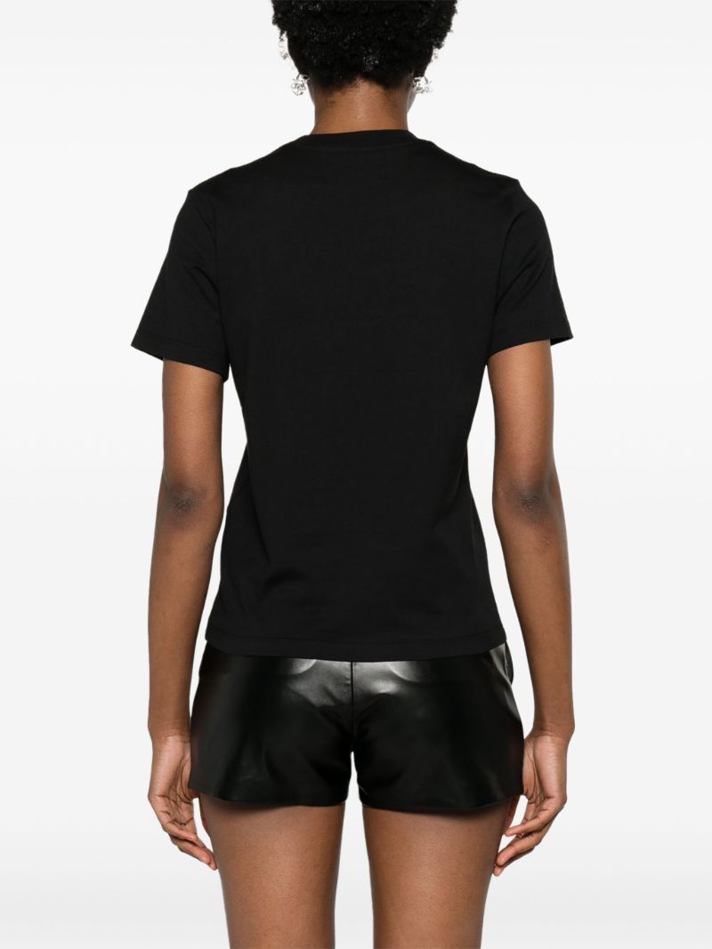 Black Logo-print Cotton T-shirt