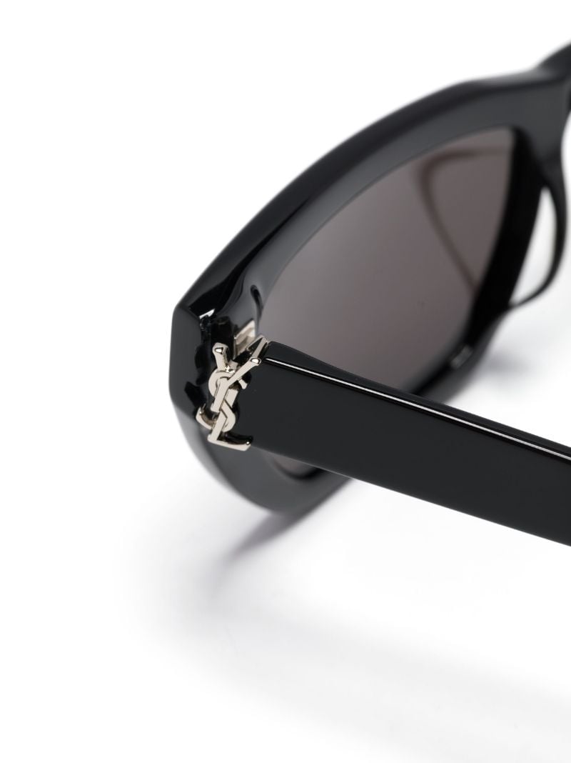 Black Logo-detail Cat-eye Sunglasses