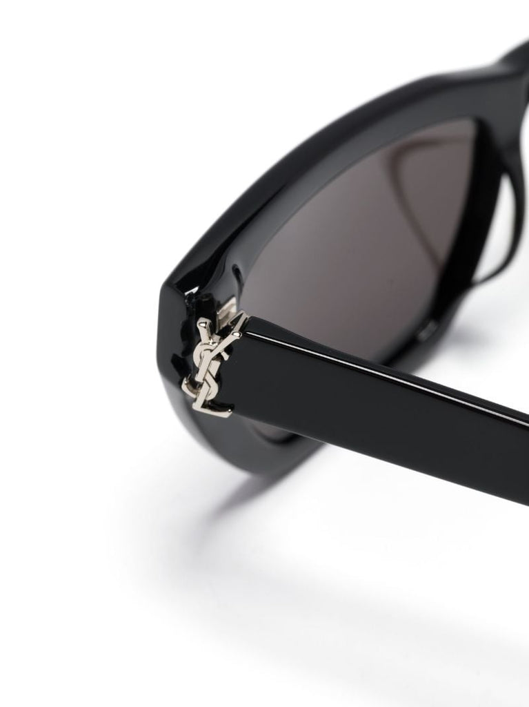 Black Logo-detail Cat-eye Sunglasses