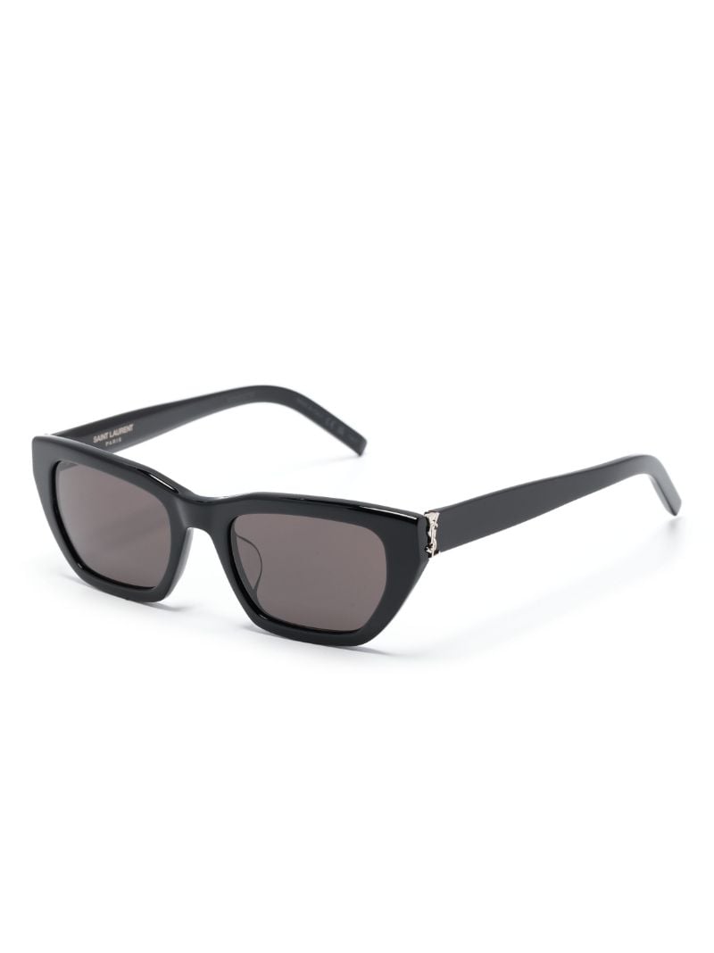 Black Logo-detail Cat-eye Sunglasses