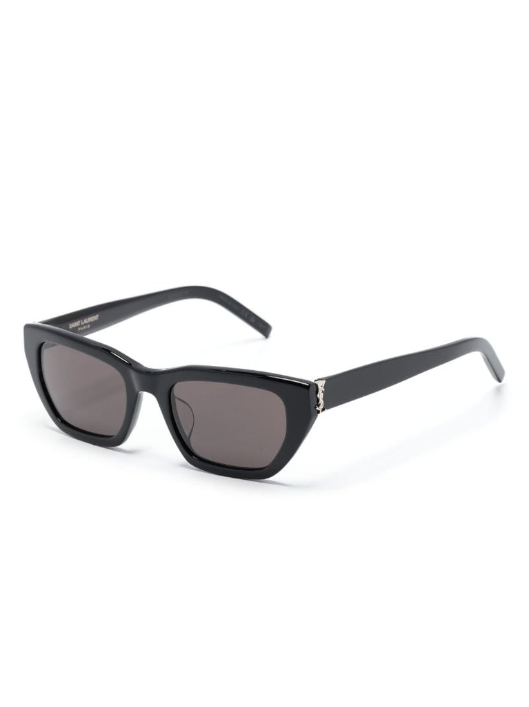 Black Logo-detail Cat-eye Sunglasses