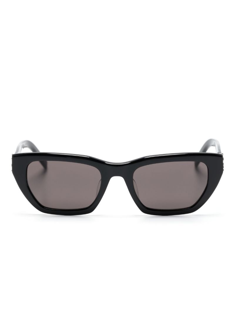 Black Logo-detail Cat-eye Sunglasses