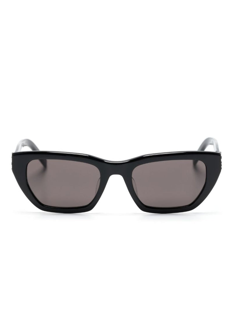Black Logo-detail Cat-eye Sunglasses
