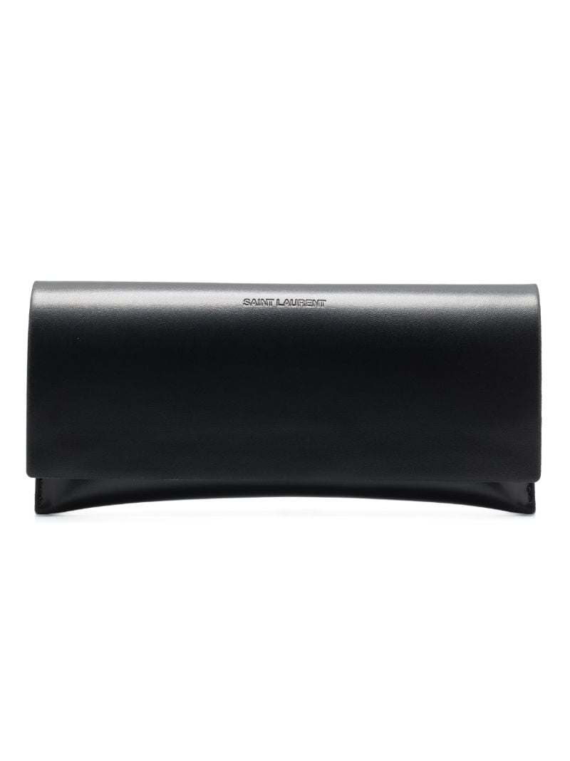 Black Tinted Logo Plaque Sunglasses