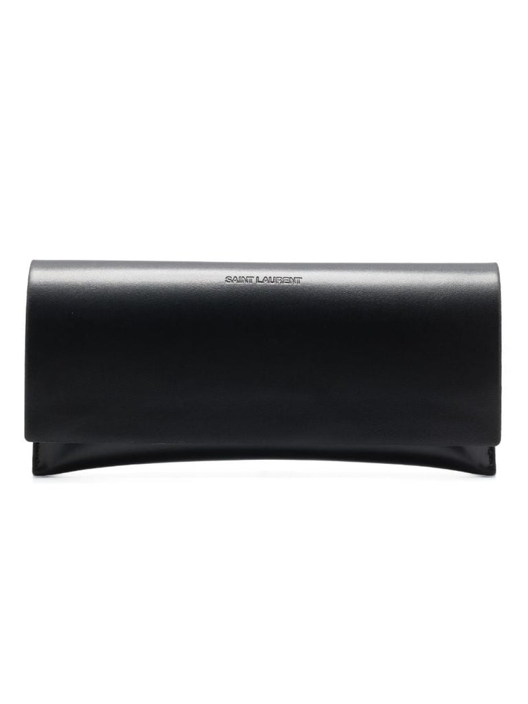 Black Tinted Logo Plaque Sunglasses