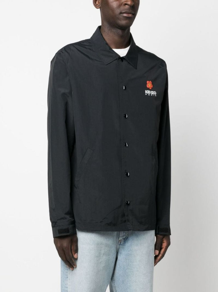 Black Boke Flower Coach Jacket