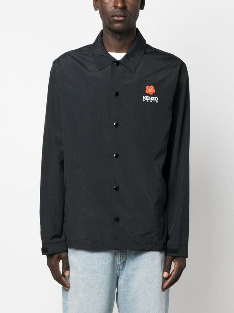 Black Boke Flower Coach Jacket