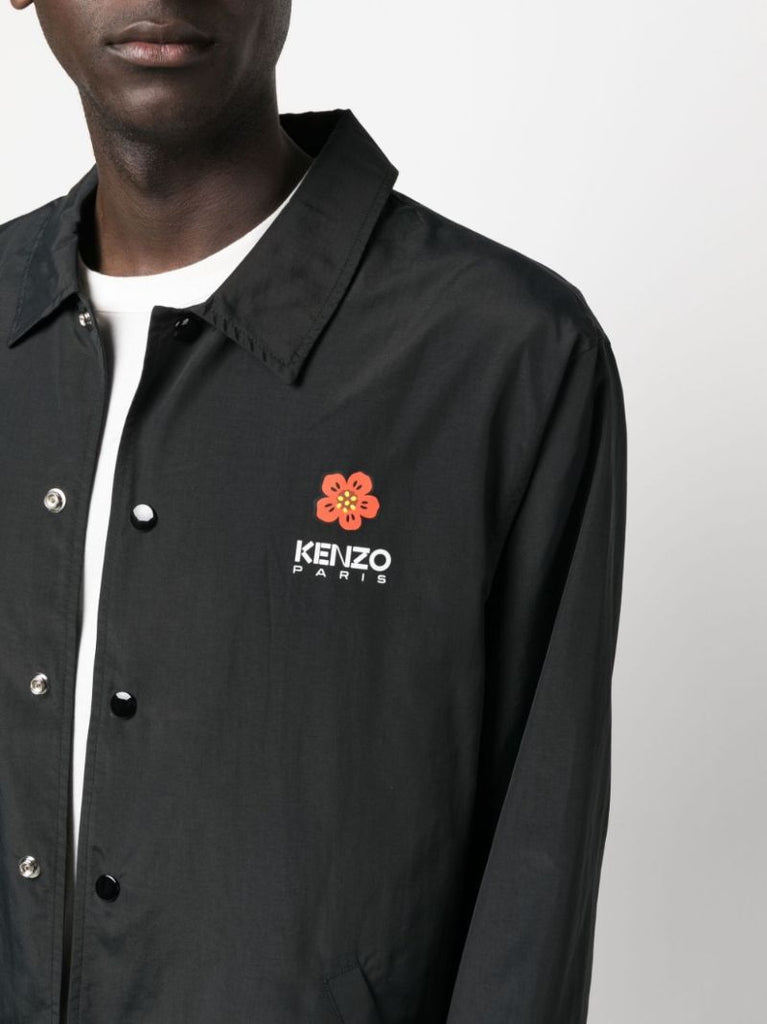 Black Boke Flower Coach Jacket