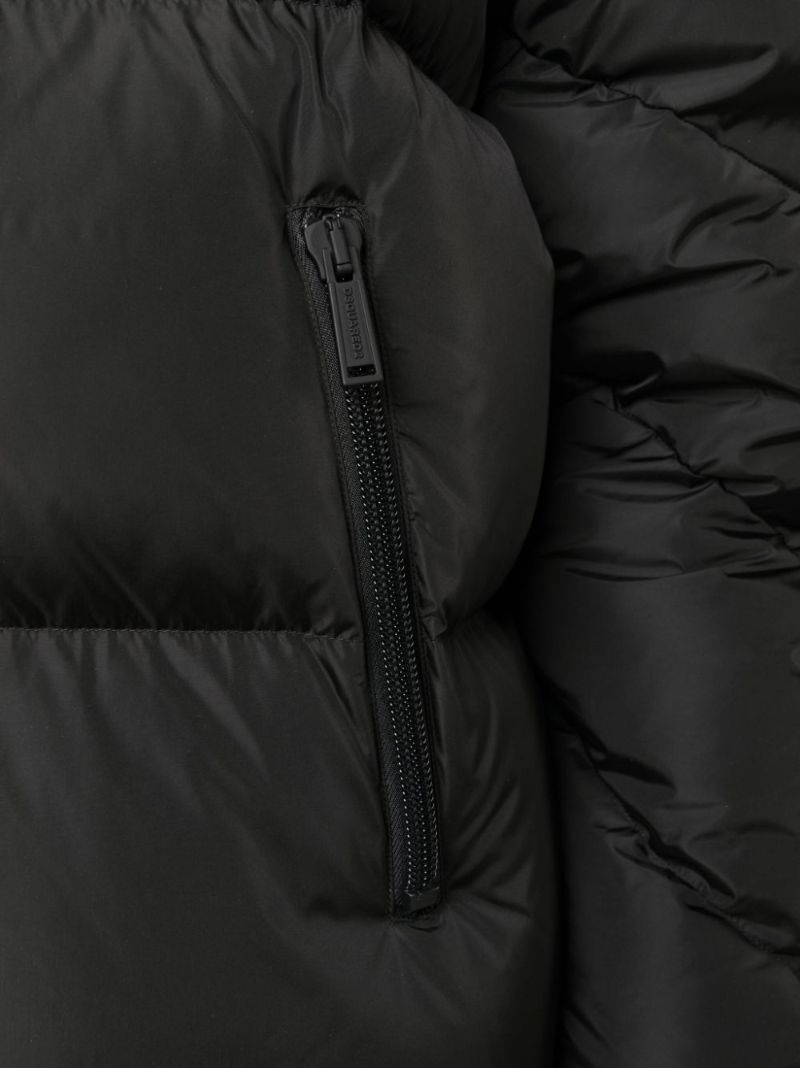 Black Feather-down Padded Jacket