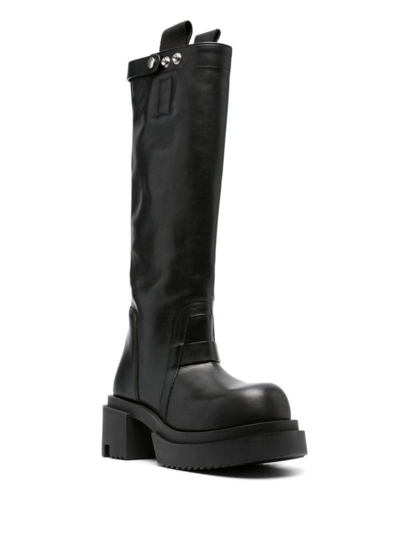 Black Bogun 80 Knee-high Leather Boots